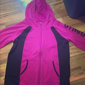 Hot pink/purple justice gymnast jacket